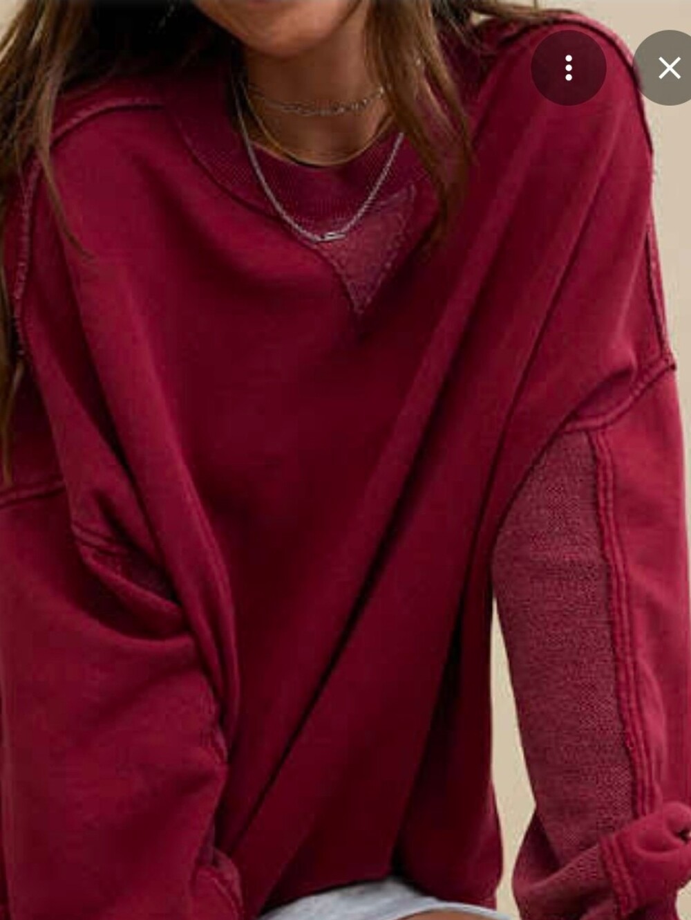 Aerie Big Chill Crew Sweatshirt - Medium